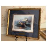 Authentic Thomas Kinkade “Lachaven Cottage” accent print honoring one of Kinkade’s previously published full size limited edition lithographs……14-1/2 x 12-1/2 with COA
