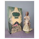 Mint Memories Barbie from the 1998 Victorian Tea Porcelain Collection in original box and with stand