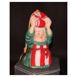 Dept. 56 porcelain Merry Makers Monk “Potter the Peppermint Maker Bell”…..3-1/2” tall and in original box