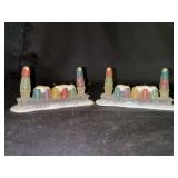 Dept. 56 Village Accessories “Gumdrop Topiaries” handpainted porcelain in original box…..set of 2