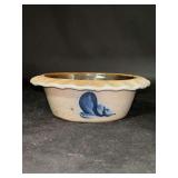 Vintage (1986) Rowe Pottery Works Salt Glaze Apple Baker