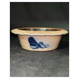 Vintage (1986) Rowe Pottery Works Salt Glaze Apple Baker