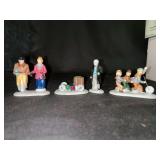 Dept. 56 Heritage Village Collection Set of (4) “Nicholas Nickelby” handpainted porcelain village accessories in original box
