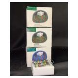 Set of (3) Dept. 56 Village Accessory pieces…..string of 25 mini LED lights (battery operated)