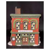 Dept. 56 New England Village Series Lighted Porcelain “Woodbridge Post Office” Village Piece in original box…..7” tall