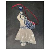 Vintage Rowe Pottery Works Salt Glaze Christmas ornament featuring Gabriel…..6-1/2” tall