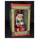 Yankee Candle Snowflake “Christopher Snowbrite” Holiday Ornament…..box is loose on one corner