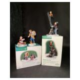 Dept. 56 Dickens Village Collection handpainted porcelain in original boxes…..A Treasure from the Sea and Chimney Sweep and Son