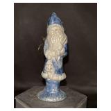 Rowe Pottery Works Salt Glaze Santa Holding Lantern Ornament…..3-3/4” tall