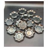 Set of 14 deep gray tart wax trays…..3-1/2”D