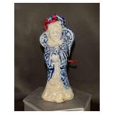 Rowe Pottery Works Salt Glaze Angel Holding Candle Ornament…..3-3/4” tall