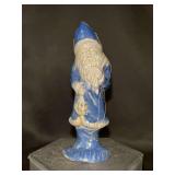 Rowe Pottery Works Salt Glaze Santa Holding Lantern Ornament…..4-1/2” tall