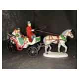 Dept. 56 Christmas In The City Series “A Carriage Ride For The Bride” handpainted porcelain in original box