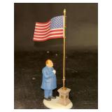 Dept. 56 Heritage Village Collection “Raising The Flag in the City” handpainted porcelain in original box