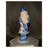 Rowe Pottery Works Salt Glaze Santa Face Ornament…..4-1/2” tall