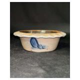 Vintage (1986) Rowe Pottery Works Salt Glaze Apple Baker