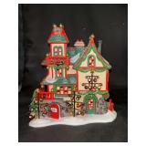 Dept. 56 Heritage Village Collection North Pole Series lighted “Glass Ornaments Works” handpainted porcelain in original box