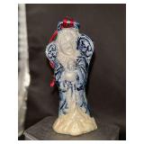 Rowe Pottery Works Salt Glaze Angel holding candle Ornament…..3-1/2” tall