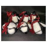 Collection of (6) 20th Anniversary Boyd’s Bears “Chilly Frostbite” Penguin Otnaments with original tags