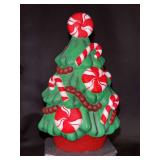 Dept. 56 porcelain Merry Makers Monks “The Peppermint Tree”…..5-1/2” tall and in original box (lid is torn)