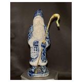 Rowe Pottery Works Salt Glaze Santa Shepherd figure…..5-1/4” tall