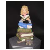 Dept. 56 Harry Potter Secret Box Series “Hermoine the Bookworm” with charm in original box….limited edition year 2000 production…..small tear on corner of box