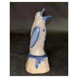 Vintage Rowe Pottery Works Salt Glaze Pie Bird…..5” tall