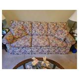 Ethan Allen 3-cushion skirted sofa ~ 82x36x35"...