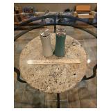 16" Round Marble Lazy Susan w/Joseph Joseph S&P Shaker Set...