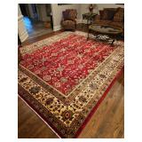 Exquisite 14-6x12-0" Hand Knotted 100% Wool Pile Pakistan Area Rug w/Pad in excellent condition...