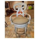 Vanguard Furniture Large Wood Swivel Bar Stool w/Upholstered Seats 23" across arms x 20" seat d x 20" seat back h x 31.25" seat h x 35.75" arm h x 50.25" total h...