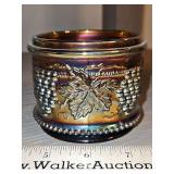 Vintage Northwood Carnival Glass Grape & Cable Amethyst Powder Jar c1900 NO LID in excellent vintage condition...