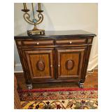 Thomasville "Ernest Hemingway" Collection Chest 37x18x33" w/Black Stone Top LAMP NOT INCLUDED...