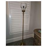 Vintage Look Tall Heavy Brass Floor Lamp 62" Tall...