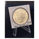 1922 Peace Silver Dollar