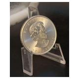 Uncirculated 2021 Canadian 1 oz. Silver $5 Coin