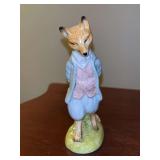Vintage “Foxy Whiskered Gentleman” Porcelain Beatrix Potter Figurine- from Royal Albert England…..Copyright 1954