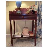 Vintage Cherry Single Drawer Washstand…..23-1/4 x 17 deep x 34-3/4” tall…..OTHER CONTENTS NOT INCLUDED