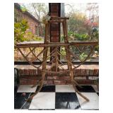 Vintage bamboo/rattan plant stand…..36 x 14-1/4 x 41 tall