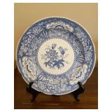 Spode Blue Room Collection "Floral” dinner plate…..first introduced c. 1830…..10-1/2”