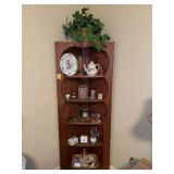 Contents on shelves and top of corner cabinet…..MUST TAKE ALL