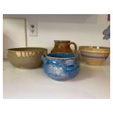 Nice grouping of pottery serving pieces in various sizes