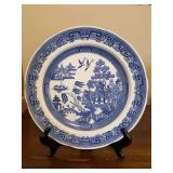 Spode Blue Room Collection "Willow” dinner plate…..first introduced c. 1790…..10-1/2”
