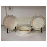 Set of (3) LENOX Eternal fruit bowls