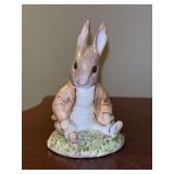 Vintage “Benjamin Bunny Sat On A Bank” Porcelain Beatrix Potter Figurine- Beswick England…..Copyright 1983
