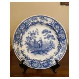 Spode Blue Room Collection "Girl At Well" dinner plate…..first introduced c. 1822…..10-1/2”