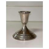 Towle weighted sterling candlestick…..4” tall and 239.6 grams