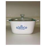 Vintage Corning Ware Blue Cornflower 1-3/4 qt. Lidded Casserole….no chips or cracks