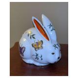 Beautiful porcelain Imari-style rabbit by ANDREA