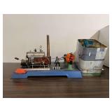 Rare and unique Stationary Steam Engine and supplies…..seller states working condition